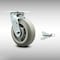 Service Caster 6 Inch SS Thermoplastic Rubber Swivel Caster with Roller Bearing and Swivel Lock SCC-SS30S620-TPRRF-BSL - alternate 5